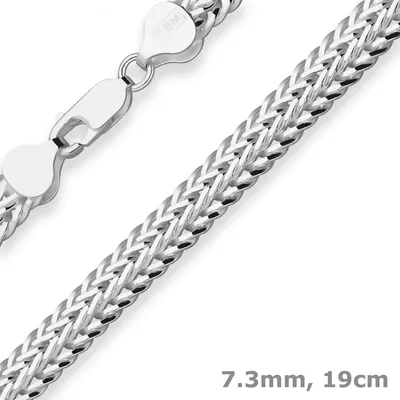 7-3mm-Armband-Fantasiekette-aus-925-Silber-19cm