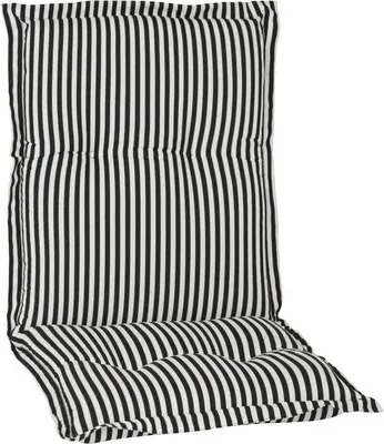 Obrázek produktu pro Polštář pro nízké opěradlo Tupelo 98 x 46 cm bavlněná směsová tkanina bílá antracitová