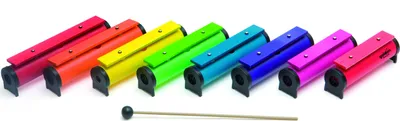 Produktbild von Goldon 8 Boomwhackers Spielsteine in einem Nylonbeutel