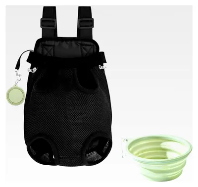 Produktbild von Katzentasche, Tragerucksack für Katzen, faltbarer Katzenrucksack, Haustier-Rucksack für Hunde, Hundetragetasche, Katzentragerucksack, atmungsaktiv und bequem für Spaziergänge und Ausflüge