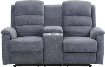 Produktbild von Vente-unique NEVERS, Liegestuhlsofa, Wohnzimmer, Grau, 2 Sitz(e), Grau, Stoff