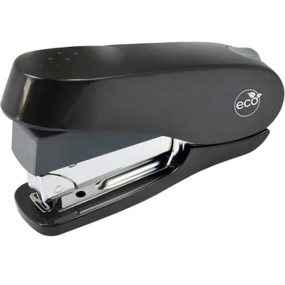Produktbild von Rapesco 1466, 50 Blätter, Schwarz, Standard-Clinch, Kunststoff, Stahl, 80 g/m², Druckknopf