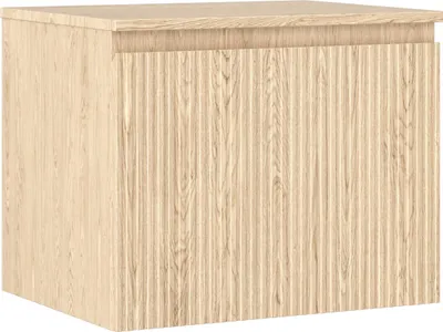 Obrázok produktu pre Mexen Rivel kúpeľňová skrinka s umývadlom 60 cm, 1 zásuvka, rebrovaná, dub - 91A20-06047-1-BFC81