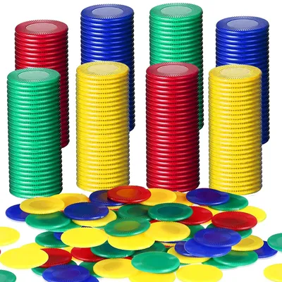 Produktbild von Set aus 400 Pokerchips und Spielkarten für Kinder