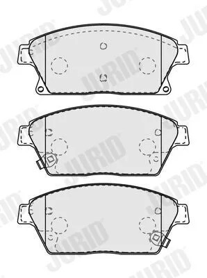 Produktbild von JURID Bremsbeläge Satz Vorne für LAND ROVER Range Rover Sport (L320) 573279J