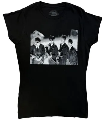 Zdjęcie produktu dla The Beatles Smiles Photo Black M Damskie Koszulka
