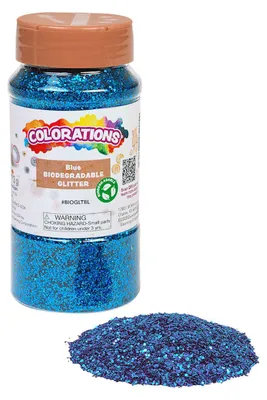 Image de Colorations - Paillettes biodégradables - Bleu, 113 grammes