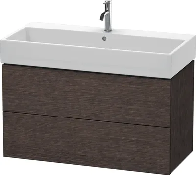 Produktbild von Waschtischunterbau L-CUBE 544x984x459mm eiche dunkel gebürstet eiche dunkel gebürstet