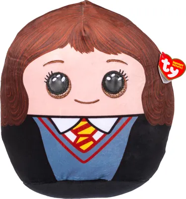 A plush toy of Hermione Granger from Harry Potter, a Squish-A-Boo.