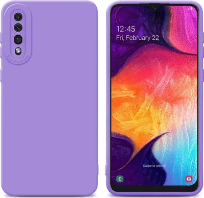 Produktbild von Cadorabo Hülle für Samsung Galaxy A50 4G / A50s / A30s Schutz Hülle in Lila TPU Silikon Etui Case Handyhülle