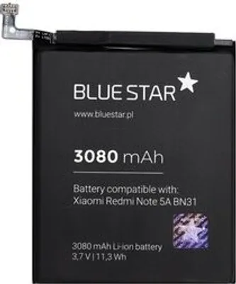 Produktbild von Bluestar Akku Ersatz kompatibel mit Xiaomi Redmi Note 5A / 5X 3080mAh Li-lon Austausch Batterie Accu BN31
