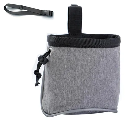Image de Poche étanche et robuste pour friandises pour chiens, avec distributeur de sacs à déjections, dimensions 12x6x5 cm, en tissu Oxford