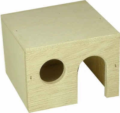 Produktbild von Elmato 10008 Hamsterhaus, Schlafplatz Kleintiere, Sperrholz 12x2x9cm