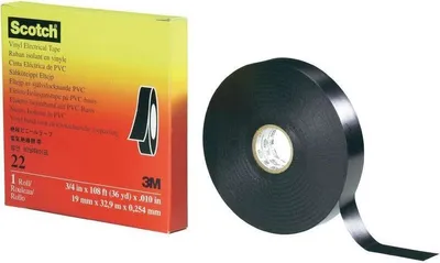 Produktbild von 3M PVC-Elektro-Isolierband (L x B) 33 m x 12 mm Schwarz PVC Scotch&trade, 22 Inhalt: 1 Rolle(n) (80-0120-1703-6)