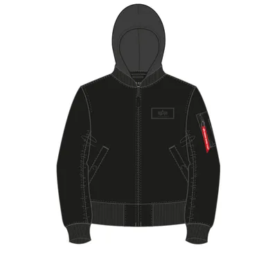 Produktbild von Alpha Industries MA1 TT Hood Herren Jacke 196108 black/black 3XL