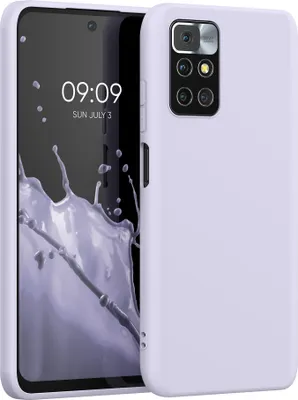 Produktbild von kwmobile Handyhülle für Xiaomi Redmi 10 (2021 / 2022) Hülle - TPU Case - Kabelloses Laden - Schutzhülle Cover in Pastell Lavendel