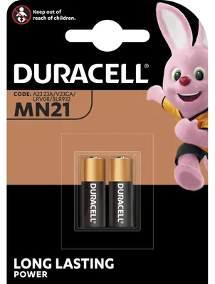 Produktbild von DURACELL Security Kleinzelle Alkaline MN21 2er Blister