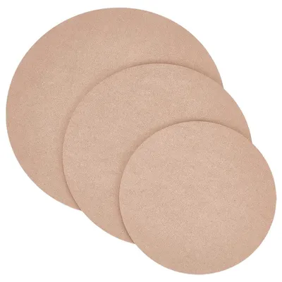 Töpferschläger-Set, 3 Stück, 20-30 cm, rund, aus Holzfasermaterial