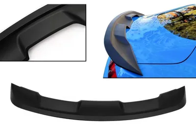 Zdjęcie produktu dla Spoiler bagażnika do Forda Mustanga Mk6 szóstej generacji (2015–2020) w stylu GT500, matowy czarny.