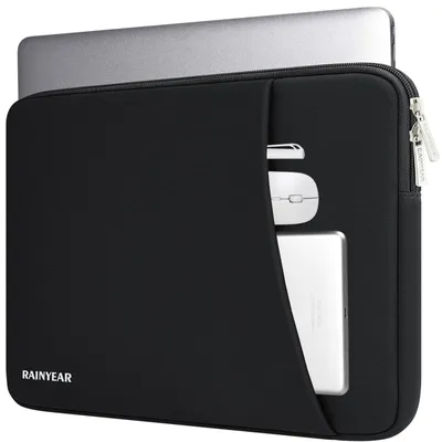 Zdjęcie produktu dla Solidchoice - Etui na laptopa 14 cali, przeznaczone dla MacBooków i ultrabooków, kolor: czarny