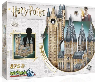 Zdjęcie produktu dla Puzzle 3D WREBBIT Harry Potter: Hogwart, Wieża Astronomiczna 875 elementów