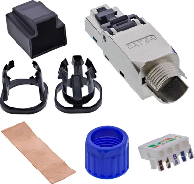 Obrázek produktu pro Zástrčka InLine® RJ45 Cat.6A 500MHz, kabelová, stíněná, 10Gb/s