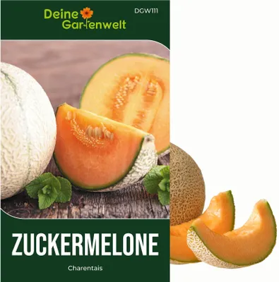 Produktbild von Zuckermelonen Charentais Samen - Cucumis melo - Melonensamen - Obstsamen - Saatgut für 15 Pflanzen