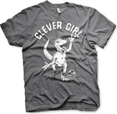 Produktbild von Clever Girl T-Shirt - X-Large - Dark-Grey