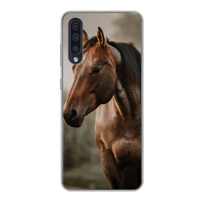 Produktbild von MuchoWow® Handyhülle Schutzhülle Hülle für Samsung Galaxy A30s Pferd - Licht - Wald Silikon Softcase Handy Hülle - Karteninhaber