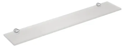 Zdjęcie produktu dla Półka szklana Bemeta Alfa 600 mm szkło piaskowane/chrom
