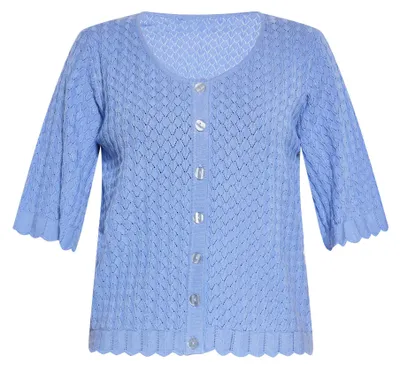 Produktbild von Jeona damen strickjacke - taubenblau, XL