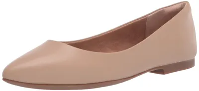 Productafbeelding van A. Essentials: Dames ballerina's met puntige neus, beige, kunstleer, maat 42