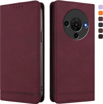 Image de Etui pour ZTE Blade A76 5G, étui rétro en cuirPolyuréthaneavec support et fentes pour cartes de crédit Rouge