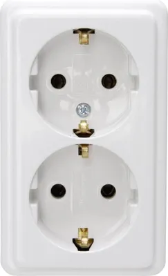 Immagine prodotto di Prese di corrente a muro, doppie, serie standard, 16 A, 250 V