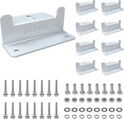 Produktbild von NuaSol - NuaFix 8x Z-Winkel für Photovoltaik Solarmodule Montage - Aluminium