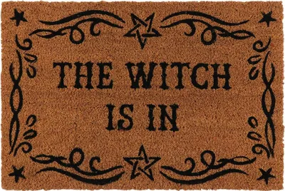 Image de Something Different - Paillasson "The Witch Is In" SD4877 (taille unique) (Naturel)