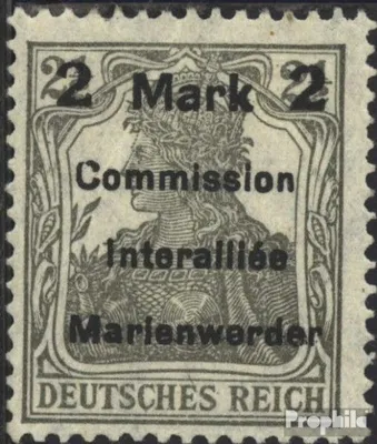 Produktbild von Briefmarken Marienwerder 1920 Mi 23 mit Falz Germania