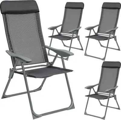 Produktbild von 4er Set Gartenstuhl Maurine klappbar 73 x 59 x 110 cm