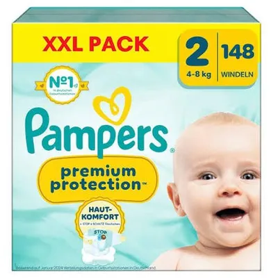 Produktbild von Pampers Premium Protection New Baby Gr.2 Mini 4-8kg Maxi