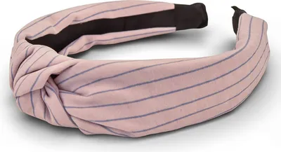 Produktbild von styleBREAKER Damen Haarreif gestreift mit Knoten | breiter Stoff Haarreifen 5,5 cm weich & edel | flexibler Twist Turban Kopfschmuck