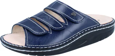 Produktbild von FINN COMFORT FINNAMIC Andros Damenpantolette blau Glattleder - Größe: 38