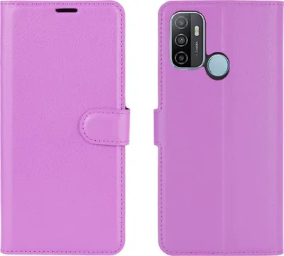 Produktbild von Mobigear Classic  OPPO A53 Hülle Klapphülle Geldbörse - Lila