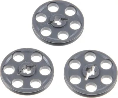 Immagine prodotto di 3x puleggia Lego Technic 3x3 nuova-grigio scuro puleggia ruota folle 65668 4185