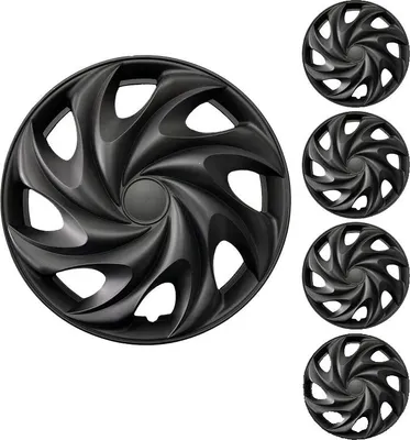 Obrázek produktu pro Kryty kol, 15 palců, stylový design, univerzální uchycení, tornádo styl