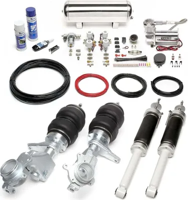 Produktbild von TA Technix Luftfahrwerk + Kompressor silber für Audi 50 VW Derby Polo 86/86C
