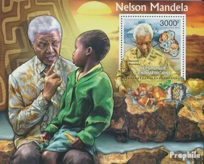 Produktbild von Briefmarken Zentralafrikanische Republik 2012 Mi Block 964 (kompl. Ausgabe) postfrisch Nelson Mandela & Mineralien