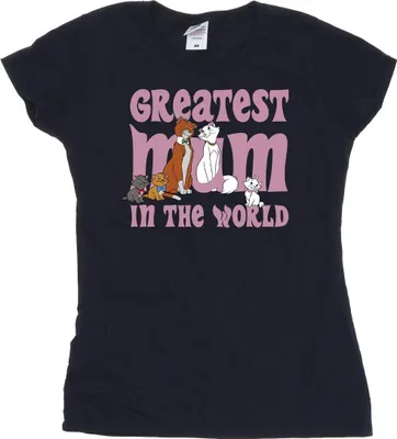 Produktbild von Disney - "The Aristocats Greatest Mum" T-Shirt für Damen BI8462 (M) (Marineblau)