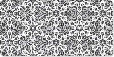 Produktbild von MuchoWow® Mauspad Mousepad Muster - Schwarz und Weiß - Mandala 60x30 cm - Mousepads - Maus Mat - Pad - Mausunterlage - Nachhaltig