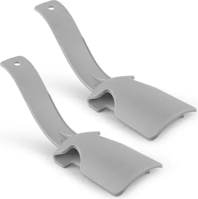 Produktbild von INF Schuhanzieher aus PP Kunststoff 17x5x0,3cm für einfaches Anziehen 2 Stück Grau