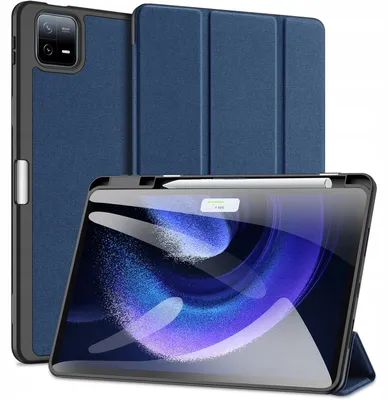 Produktbild von Dux Ducis Domo Fall mit Klappe und Smart Sleep für Xiaomi Pad 6 / 6 Pro - Blau